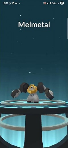Evolving a meltan in pokemon go!