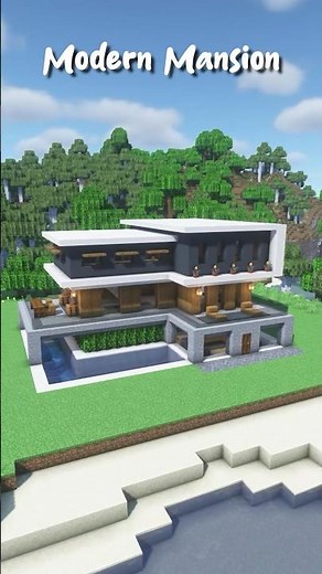 Minecraft Modern Mansion Build