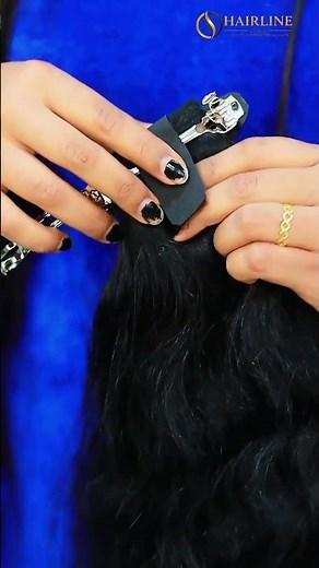 Hairline USA 12-inch clip-on extensions #rawindianhumanhair #haircare #viral