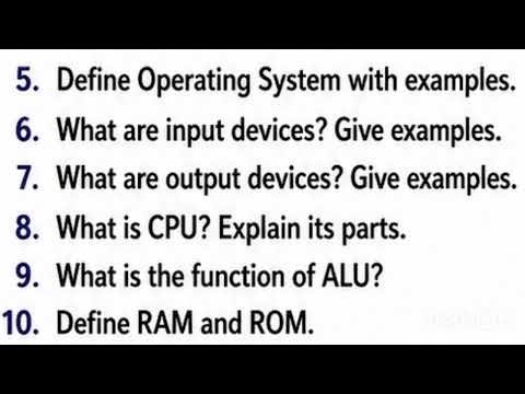 Most important questions of class 9 computer science federal board #exams #computer