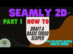 HOW TO DRAFT WITH SEAMLY2D PATTERN MAKING TOOLS/Drafting a basic torso block Part 1