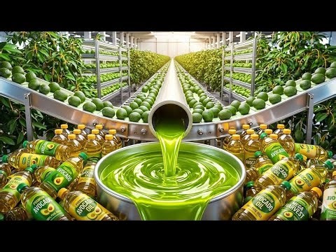How Avocado Oil Is Made 🥑 (Full Factory Process)