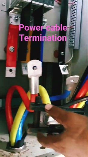 300 sqmm power cable Termination in the panel. #shorts #electrical #cable