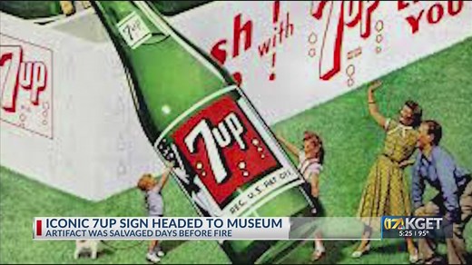 Historic 7Up sign gifted to Kern County Museum