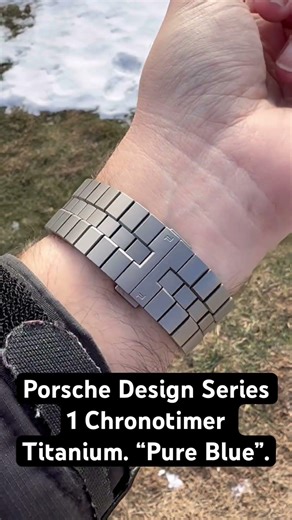 Porsche Design Series 1 Chronotimer Titanium. “Pure Blue”.