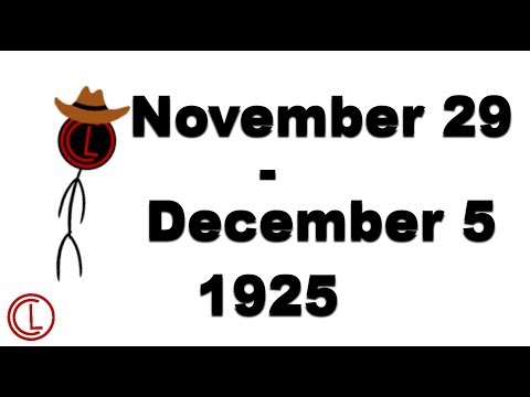November 29, 1925 - December 5, 1925