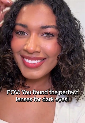 Fun fact: I wore hazel contacts for the entirety of high school. 🫣 Now it might be time to run it back! @Glocolens #glocolenses #coloredcontacts #hazeleyes #grwm #beautycreator