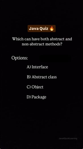 Which can have both ?#corejava #interviewquestions #programming #java4quicklearning