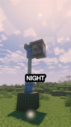 Automatic Street Lights in Minecraft Cinematic City Build #minecraftshorts