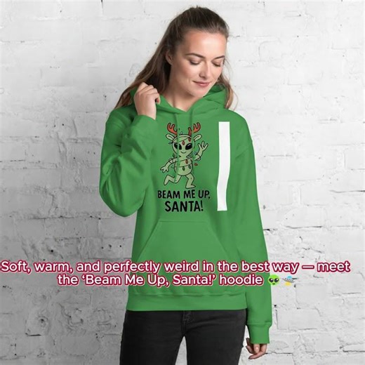 The Alien Christmas Hoodie You Didn’t Know You Needed 👽🎄 | Beam Me Up, Santa!