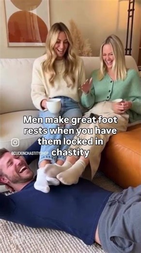 Men make great foot rests