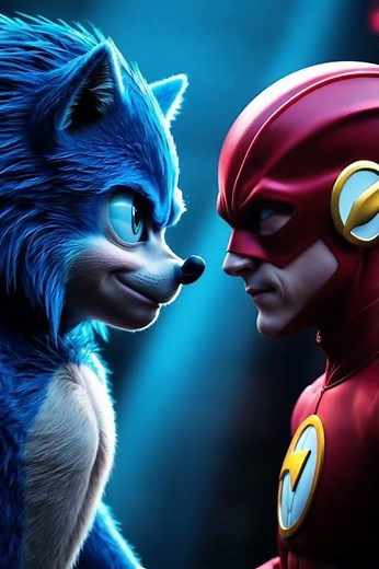 Flash vs Sonic: The Most Intense Staredown in History 😳💨
