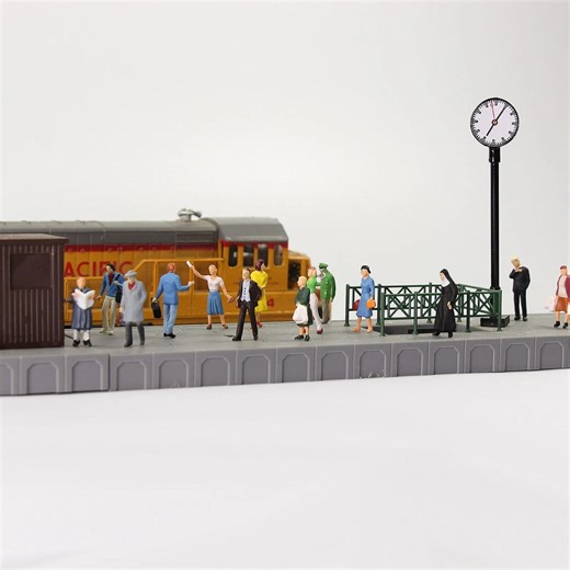 30pcs Ho Scale 1:87 Standing Seated Passenger People Painted Figures Model Train Layout - Etsy
