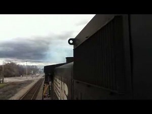 GE C40-9W Locomotive Engine Cold start with lots of clag