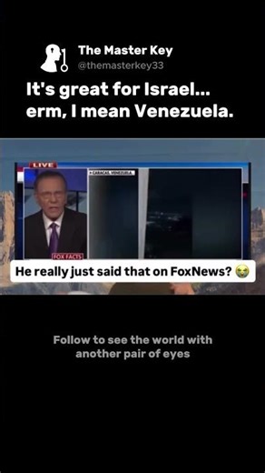 It's great for Israel erm, I mean Venezuela