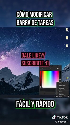 Personaliza tu Barra de Tareas: Colores y Transparencia
