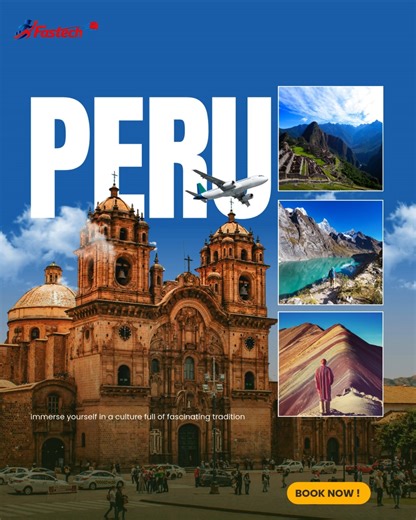 Fastech Tourism on Instagram: "From Machu Picchu views 🏔️ to vibrant city life 🌆 Discover the magic of Peru with us ✨ 📲 Enquire today"