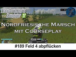 LS17 | Nordfriesische Marsch mit Courseplay #189 - Feld 4 abpflücken