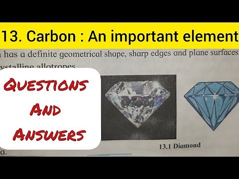 9th Std - Science - Chapter 13 Carbon an important element answers exercise - Maharashtra board