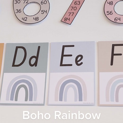 Boho Classroom Decor: Bring Warmth with Boho Rainbow Range