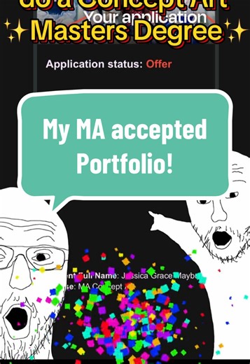 My Accepted Concept Art Portfolio for Master's Degree