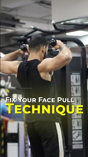 How to Fix ✅ your face pull technique #shorts #motivation