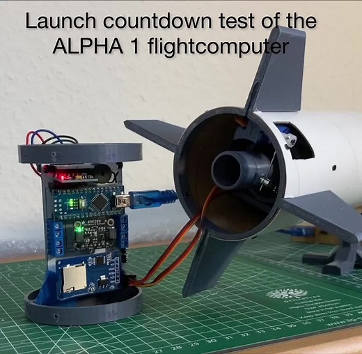 ALPHA 1 Flight Computer Launch Countdown Test