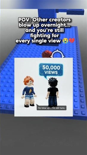 POV: Other creators blow up… you pretend not to care 🥺 #robloxrants