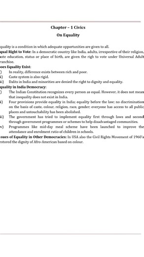 Chapter-1 On Equality Class-7 Notes. NCERT