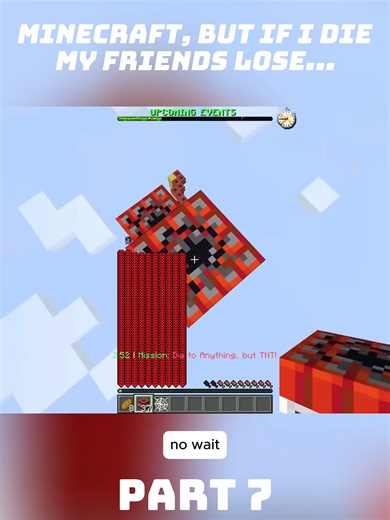 Minecraft, But if I DIE my Friends Lose #minecraft #xNestorio #usatiktok🇺🇸 #viral
