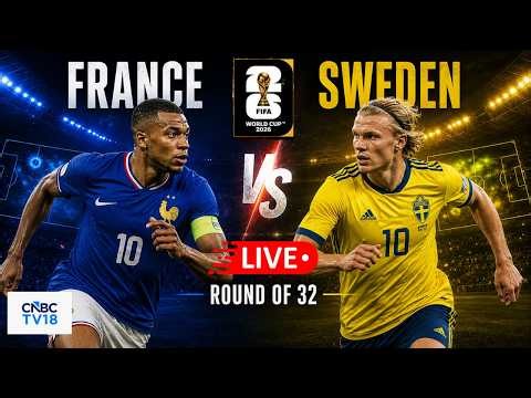 🔴FIFA World Cup LIVE: Sweden vs France Round of 32 Match | Kylian Mbappe | SWE Vs FRA Match| N18G
