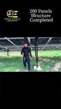 200 Panels structure Commpleted #solarstructure #solarfabrication