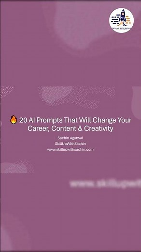 Top 20 AI Prompts That Will Completely Change Your Career in 2025 #shortsvideo #shorts #ai #chatgpt