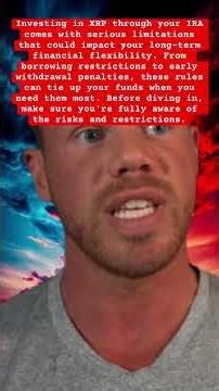 Investing in XRP via IRA? Watch out for restrictions and penalties. #xrp #bitcoin #fyp #ripple #web3