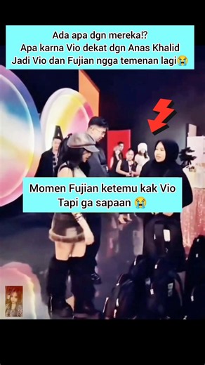 Fuji langsung melengos ketika ada kak Vio #fujian #violenziajeanette