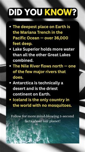 5 amazing Geography Facts