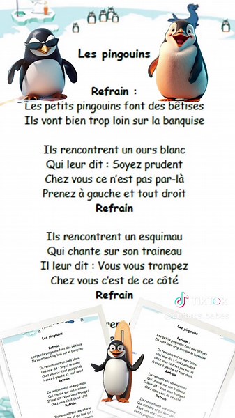 Les Pingouins : Chanson pour Enfants