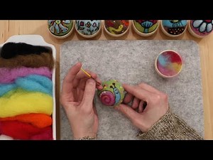 NEEDLE FELTING PIN CUSHIONS TUTORIAL BEGINNER PROJECT