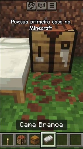 pov:sua primeira casa no Minecraft #minecraft #game #real
