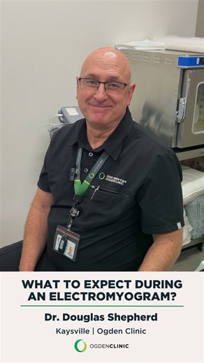 Ogden Clinic on Instagram: "An Electromyogram (EMG) is a two-part test that evaluates nerve function and helps identify any damage to nerves or muscles. Dr. Douglas Shepherd, a physiatrist at Kaysville | Ogden Clinic, explains what patients can expect during the procedure. Learn more about Dr. Shepherd by visiting the link in our bio. #OgdenClinic #EMG #NerveFunction #MuscleHealth #Physiatry #UtahHealth #Wellness"