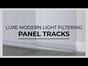 Luxe Modern Light Filtering Panel Tracks from SelectBlinds.com