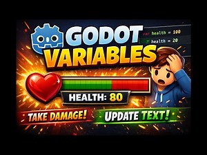 How to Use Variables in Godot Beginner Health System Tutorial