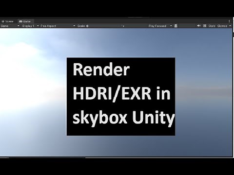 Unity3d Render EXR or HDR image in skybox unity