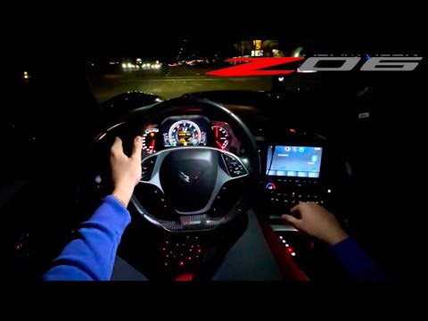 800HP Corvette Z06 POV Drive at Night