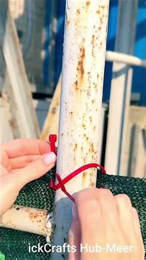 Smart Rubber Band Hack to Fix Net on Pipe – No Tools Needed