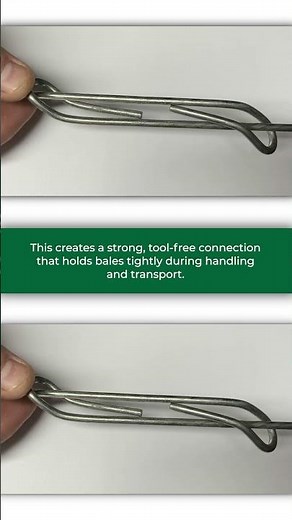 How to Connect Quick Link Bale Wire | Baler Wire Tutorial for Secure Bales | Gradeall