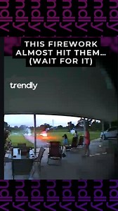 Fireworks accident recorded on Ring doorbell camera
