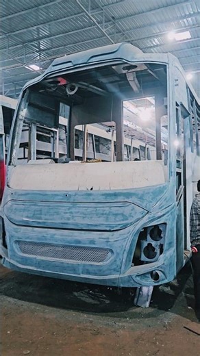new bus manufacturing process 2x1 ac sleeper coach new bus manufacturing process #thebusmaking#bus