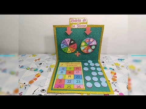 Amazing Roulette Wheel to Teach Your Little One to Addition / Addition Roulette Wheel / How to Ma...
