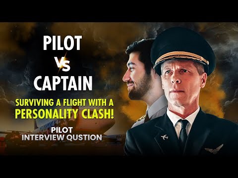 First Officer vs Captain | How to Deal with an Arrogant Captain? Airline Pilot Interview Questions